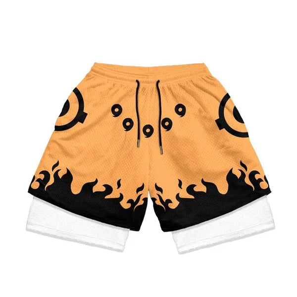 anime performance gym shorts