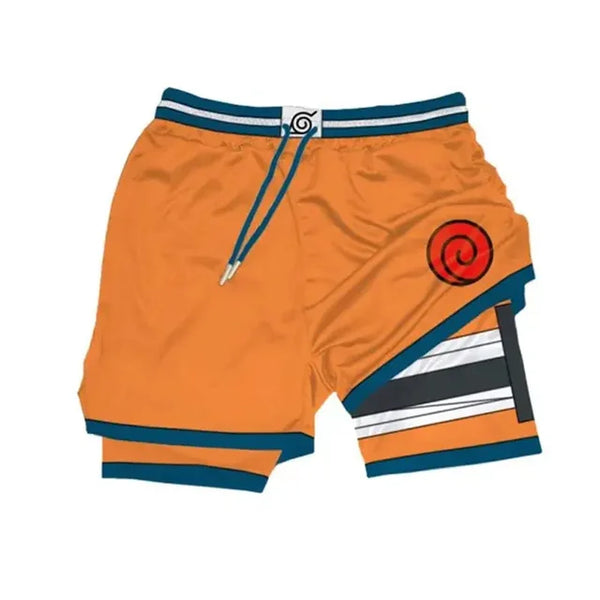 anime gym shorts with liner