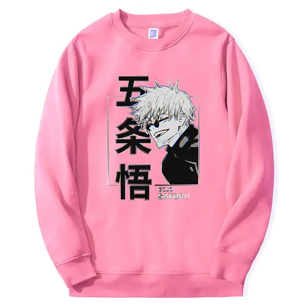 Pink jujutsu kaisen sweatshirt